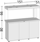 Juwel Rio 450 Aquarium helles Holz Kombination