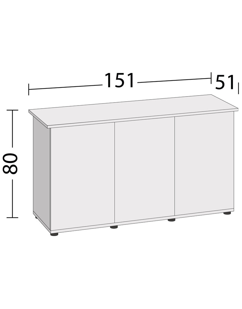 Juwel Juwel Rio 450 Unterschrank SBX grau