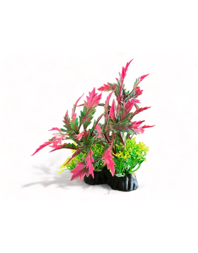 Kunstpflanze mix Pink/grün 15cm