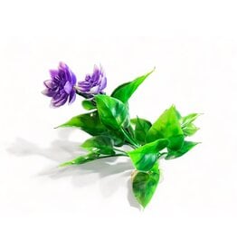 Kunstpflanze mit Lila Blüte 15cm