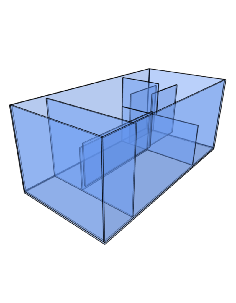 D-D D-D Aqua-Pro Reef 1500  - BLACK SATIN - Meerwasseraquarium / Unterschrank mit Metallrahmen