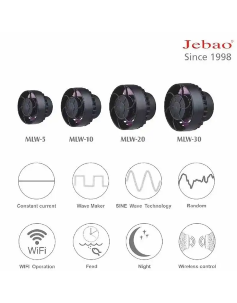 Jebao Jebao Strömungspumpe MLW10 + Wi-Fi-Controller 4000 l/h