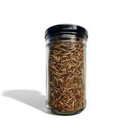 Mehlwürmer getrocknet 1000ml im Glas mit Schraubdeckel