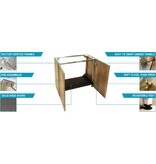 D-D D-D Aqua-Pro Aquascaper 1800 - DRIFTWOOD CONCRETE Süsswasseraquarium - Unterschrank mit Metallrahmen