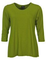 ZAZOU SHIRT AMY 3/4 MOUW OLIVE GREEN