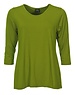 ZAZOU SHIRT AMY 3/4 MOUW OLIVE GREEN