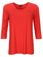 ZAZOU SHIRT AMY 3/4 MOUW RED