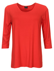 ZAZOU SHIRT AMY 3/4 MOUW RED