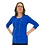 ZAZOU SHIRT AMY 3/4 MOUW KOBALT