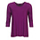 ZAZOU SHIRT AMY 3/4 MOUW DARK FUCHSIA