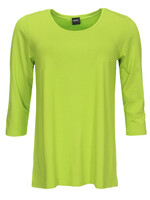 ZAZOU SHIRT AMY 3/4 MOUW LIME