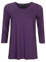 ZAZOU SHIRT AMY 3/4 MOUW PURPLE