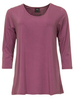 ZAZOU SHIRT AMY 3/4 MOUW OLD ROSE bamboe