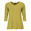 ZAZOU SHIRT AMY 3/4 MOUW OLIVE bamboe