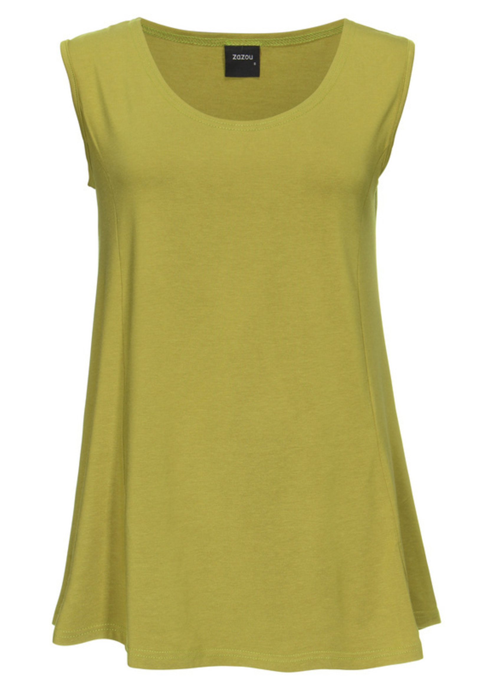 ZAZOU HEMD bamboe-katoen olive