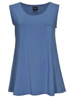 ZAZOU HEMD bamboe-katoen indigo blauw