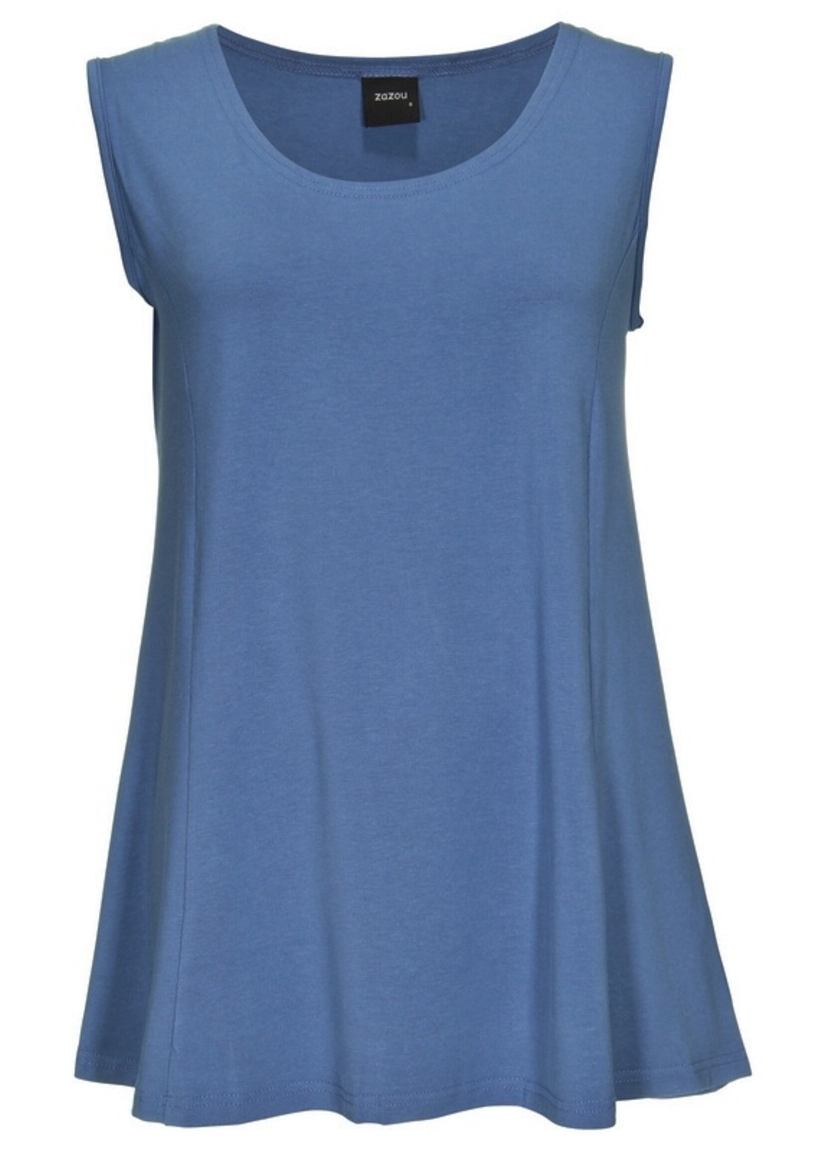 ZAZOU HEMD bamboe-katoen indigo blauw