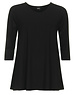 ZAZOU SHIRT A-LINE 3/4 MOUW ZWART