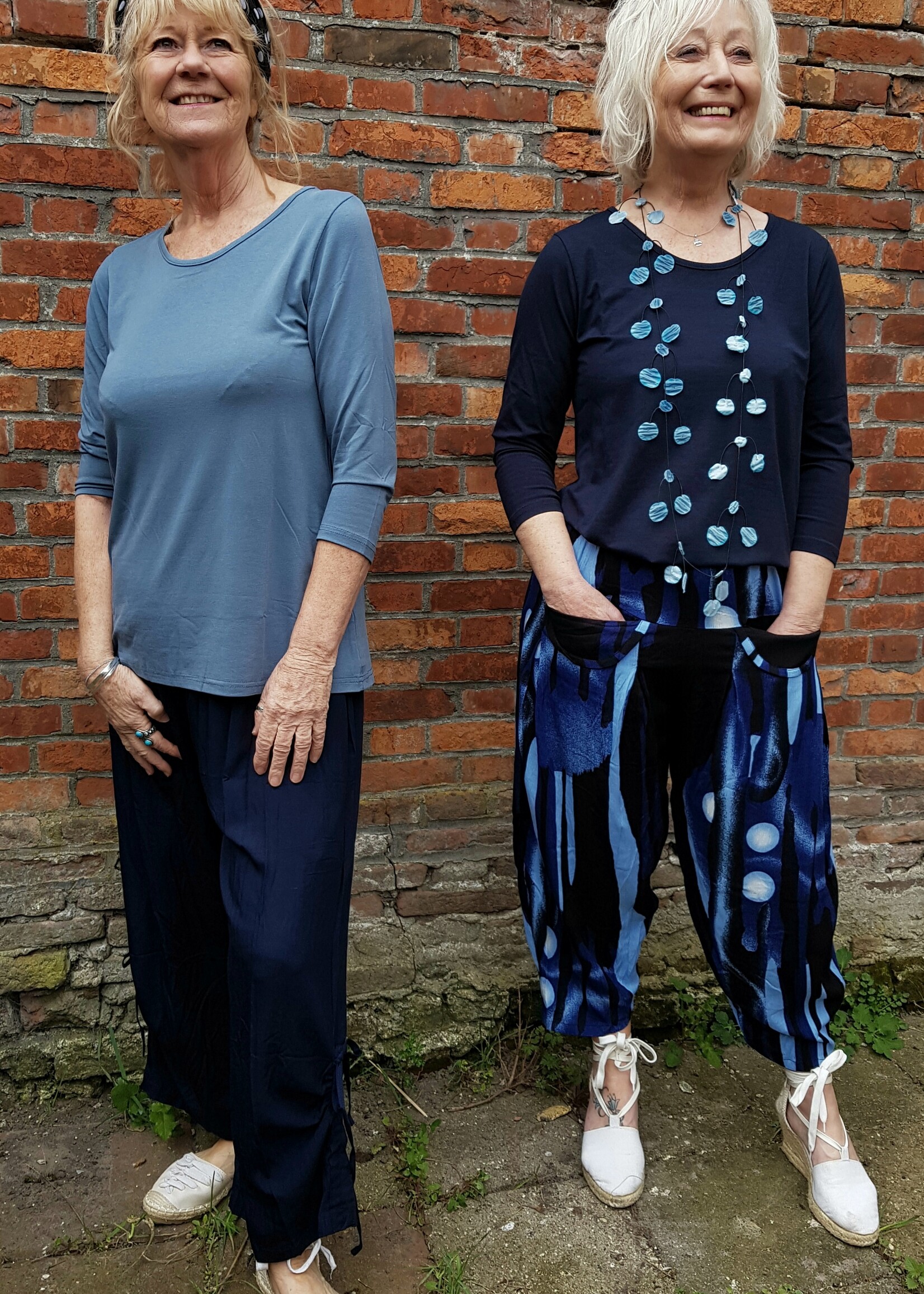 ZAZOU SHIRT AMY 3/4 MOUW NAVY bamboe