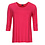 ZAZOU SHIRT AMY 3/4 MOUW FUCHSIA