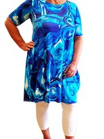 ZAZOU JURK/TUNIEK MARA KOBALT BLAUW
