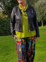 ZAZOU BROEK LIA KLEURTJES ROOD BLAUW