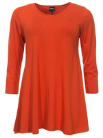 ZAZOU SHIRT A-LINE 3/4 MOUW ORANGE
