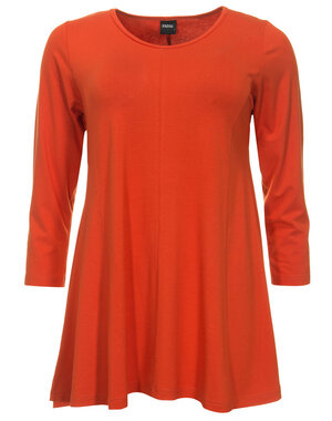 ZAZOU SHIRT A-LINE 3/4 MOUW ORANGE