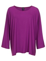 Zazou Shirt Mery lang met lange mouw d.fuchsia