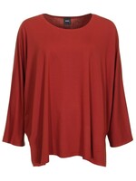 Zazou Shirt Mery lang met lange mouw terra
