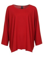 Zazou Shirt Mery lang met lange mouw d.red
