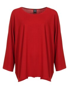 Zazou Shirt Mery lang met lange mouw d.red