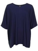 Zazou Shirt Mery lang met korte mouw d.navy