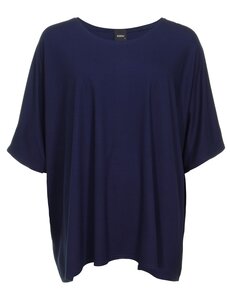 Zazou Shirt Mery lang met korte mouw d.navy