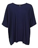 Zazou Shirt Mery lang met korte mouw d.navy