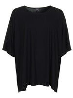 Zazou Shirt Mery lang met korte mouw zwart