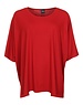 Zazou Shirt Mery lang met korte mouw d.red