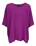 Zazou Shirt Mery lang met korte mouw d.fuchsia