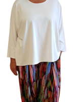Zazou Shirt Mery lang met lange mouw wit