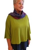 ZAZOU SHIRT MERY KORT OLIVEGREEN