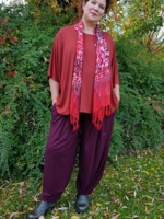 Zazou Shirt Mery lang met korte mouw terra