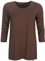 ZAZOU SHIRT AMY 3/4 MOUW BRUIN