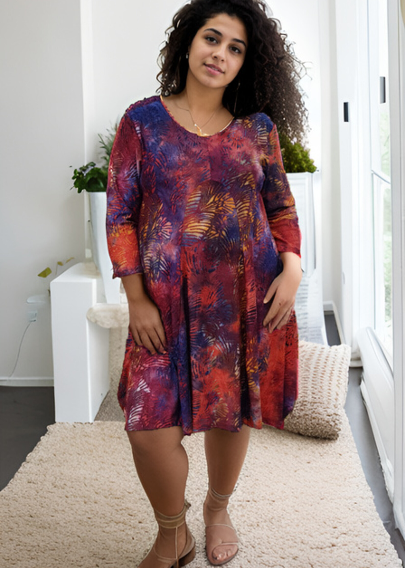 ZAZOU JURK/TUNIEK JOLA  3/4 MOUW  HERFST