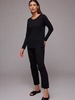 ZAZOU SHIRT AMY LANGE MOUW ZWART