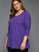 ZAZOU SHIRT A-LINE 3/4 MOUW PAARS