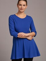 ZAZOU SHIRT A-LINE 3/4 MOUW KOBALT