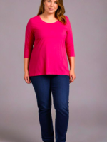 ZAZOU SHIRT AMY 3/4 MOUW FUCHSIA