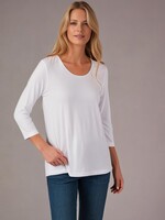 ZAZOU SHIRT AMY 3/4 MOUW WIT
