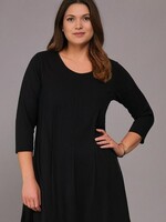 ZAZOU SHIRT A-LINE 3/4 MOUW ZWART
