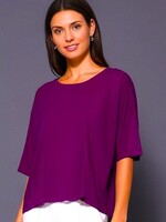 ZAZOU SHIRT MERY KORT D.FUCHSIA